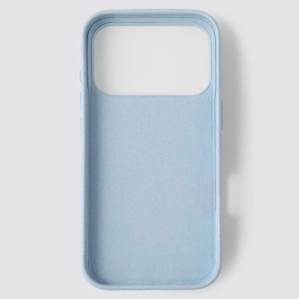 Hello Lux iPhone 17 Pro Light Blue Croc Phone Case New In Box